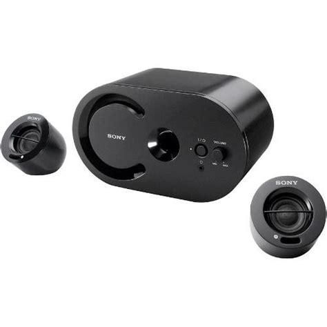 Sony Black PC Speakers SRSD25/BLK B&H Photo Video