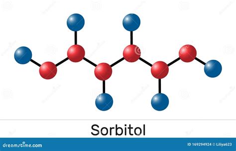 Sorbitol, Glucitol, Chemical Formula And Skeletal Structure Cartoon Vector | CartoonDealer.com ...