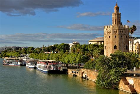 Torre del Oro along Guadalquivir River in Seville, Spain - Encircle Photos