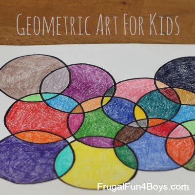 Geometric Art Project for Kids (With Printable Coloring Pages ...