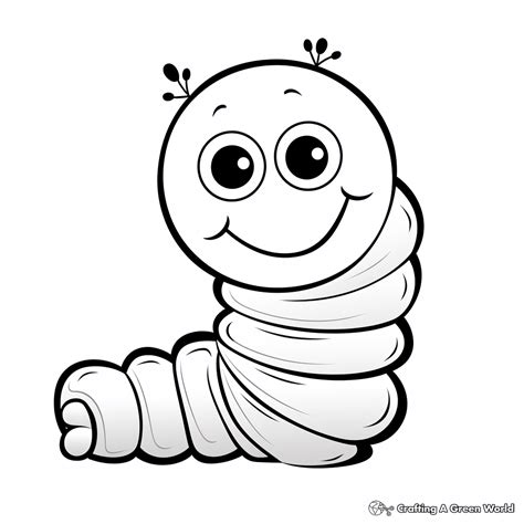 Inchworm Coloring Pages - Free & Printable!