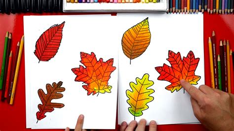 How To Draw Fall Leaves - Art For Kids Hub