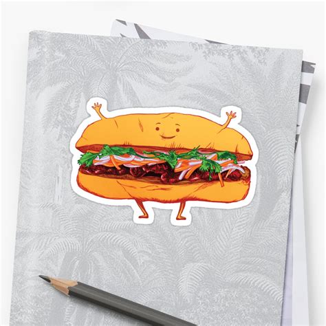 "Vietnamese Pork Roll - "Banh Mi"" Sticker by jamesrotanson | Redbubble