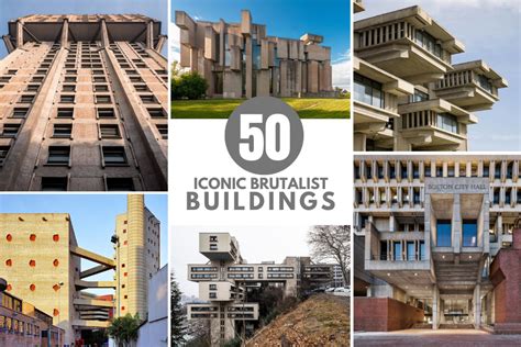 Brutalist Architecture and its 50 iconic heroes