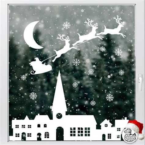 Winter / Christmas Window Decals – Dizzy Duck Designs