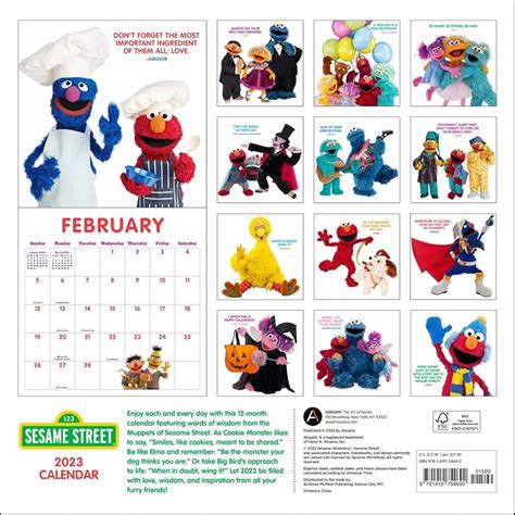 Sesame Street 2023 Calendar - 2023 Printable Calendar