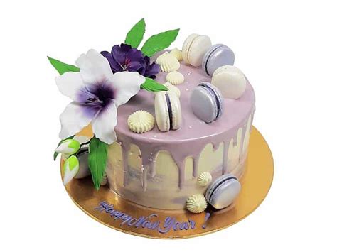 Purple Drip cake