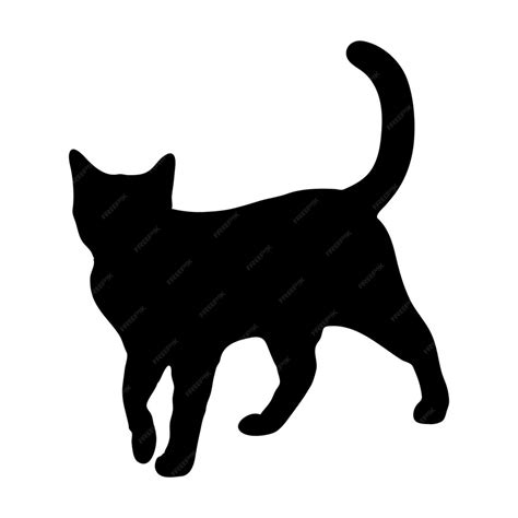 Premium Vector | Walking cat silhouette or vector file