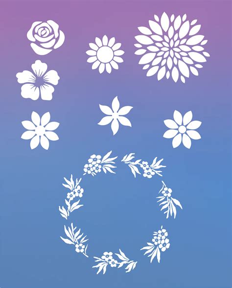 Free Printable Flower Stencil Designs And Templates