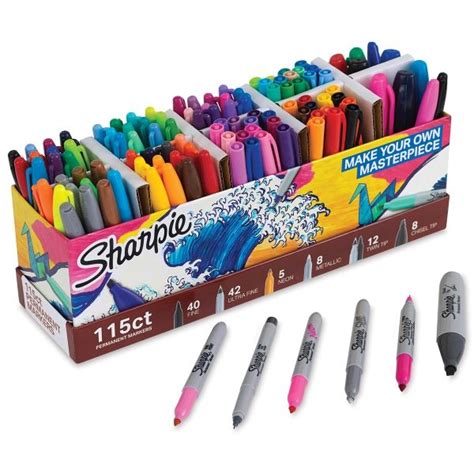 Ultimate Pack, Set of 115 | Sharpie colors, Sharpie crafts, Sharpie