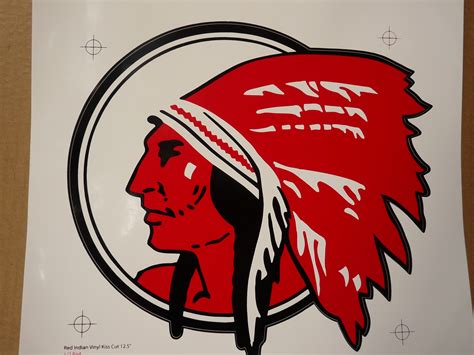 Red Indian Die-Cut Decal | Jim's Garage