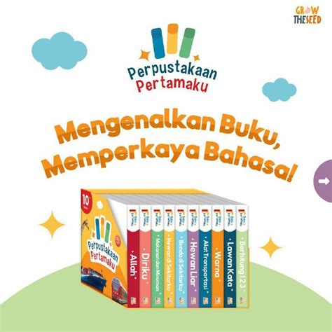 Buku Edukasi Bayi Perpustakaan Pertamaku, Buku & Alat Tulis, Buku Anak ...