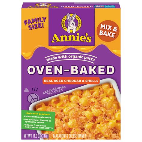 Save on Annie's Oven-Baked Real Aged Cheddar & Shells Order Online ...