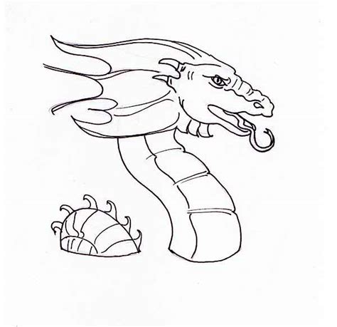 Water Dragon Drawing at GetDrawings | Free download