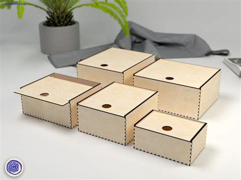 Laser Cut Box Slider Box Files Bundle 6 Different Sizes - Etsy