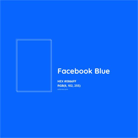 Facebook Logo Color Hex Code - IMAGESEE