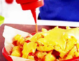 Yasss GIF - Fries Ketchup Cheese - Discover & Share GIFs