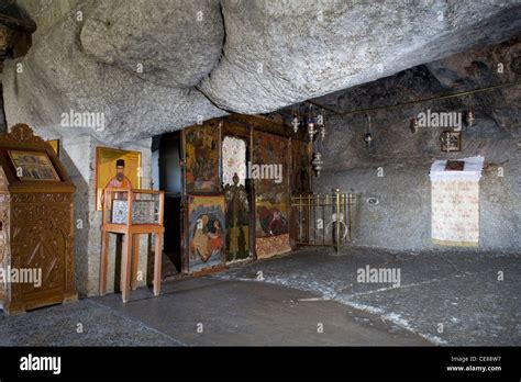 Patmos: Holy Cave of the Apocalypse Stock Photo - Alamy