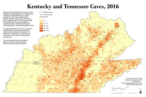 Tennessee Caves And Caverns Map