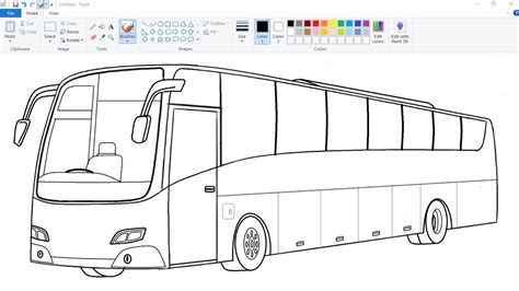 Inside Bus Drawing