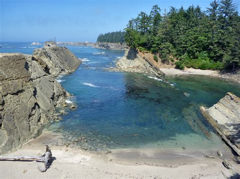 Beach near Norton Gulch: Sunset Bay State Park, Oregon