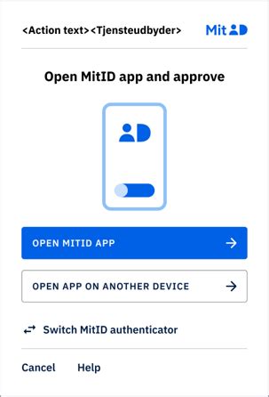 Approve with MitID when you use a phone or tablet - MitID