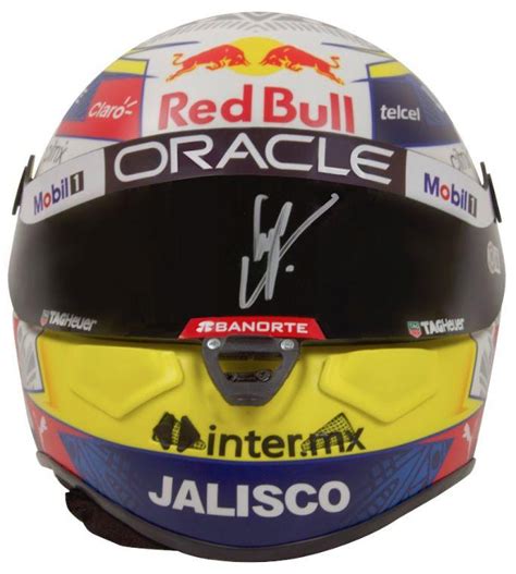 Sergio Perez Signed Full-Size Red Bull Racing Helmet (Beckett) | Pristine Auction