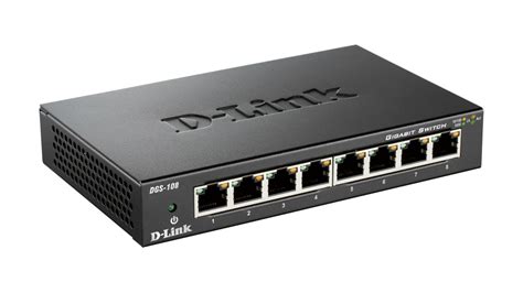 DGS-108 8-Port Gigabit Unmanaged Desktop Switch | D-Link UK