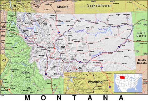 MT · Montana · Public Domain maps by PAT, the free, open source ...