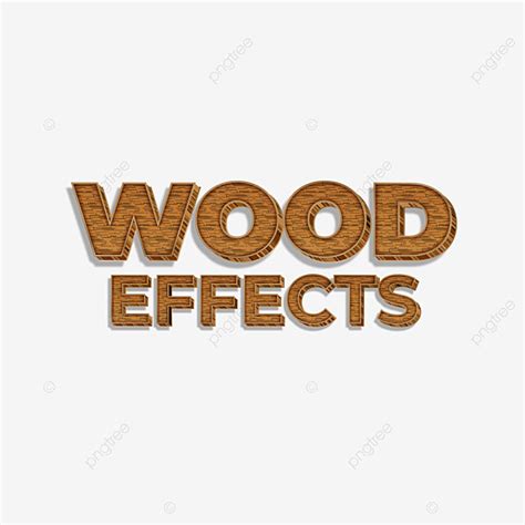 Wood Font Vector Art PNG, Wood Font Effects, Vector, Font, Effects PNG Image For Free Download