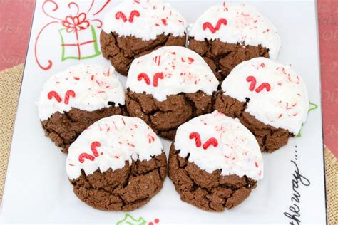 Peppermint Chewy Chocolate Cookies - Mama's On A Budget