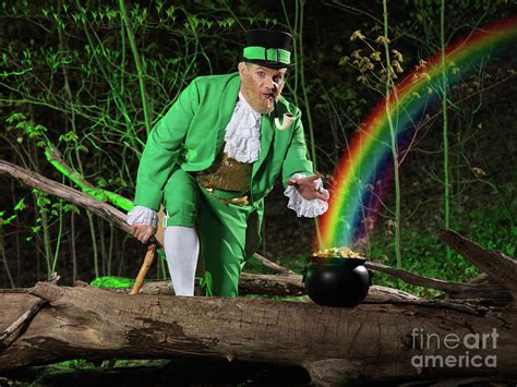 Leprechaun With Pot Of Gold Photograph by Oleksiy Maksymenko