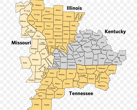 Tennessee Missouri Map Ohio County, Kentucky Illinois–Indiana–Kentucky Tri-state Area, PNG ...