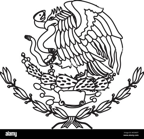 emblem of the mexican flag Stock Vector Image & Art - Alamy