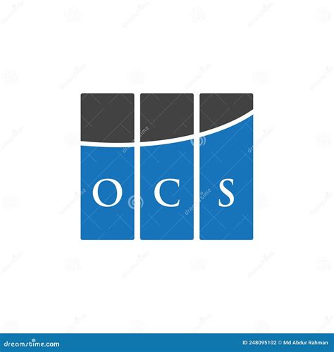 OCS Letter Logo Design on WHITE Background. OCS Creative Initials Letter Logo Concept. OCS ...