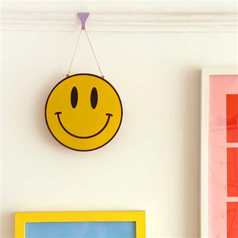 Smile Face Emoji Mirror Statement Acrylic Wall Mirror Art - Etsy