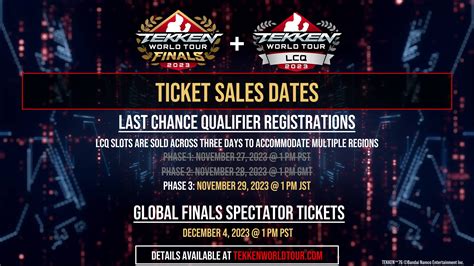 Tekken World Tour 2023 Global Finals: Spectator Tickets Go Live | DashFight