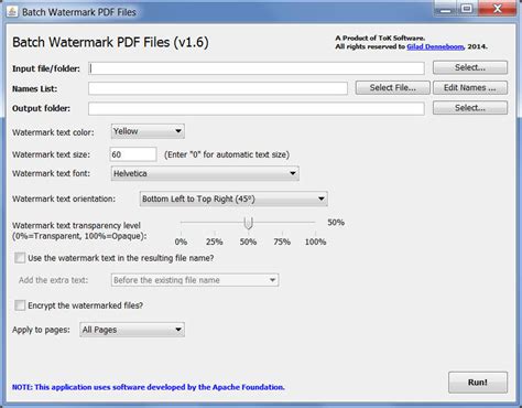 Custom-made Scripts for Adobe® Products: Batch Watermark PDF Files (Standalone Tool)