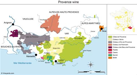 France Map of Vineyards Wine Regions