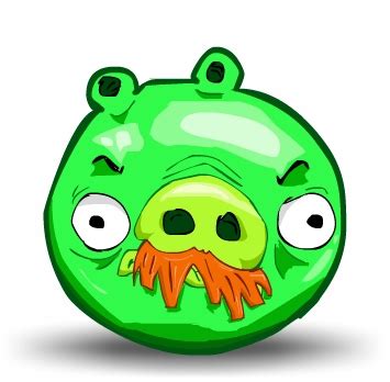 The Green Pig (Mustache) by BoomBuster on Newgrounds