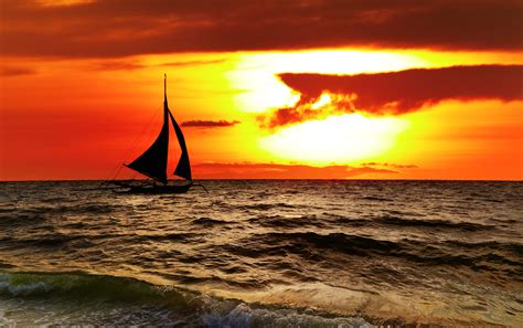 Sunset Sailing Wallpapers - Wallpaper Cave