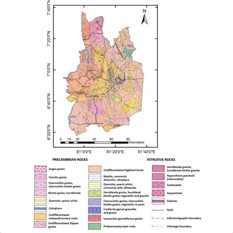 | Geology map of the Uva Province (Cooray, 1982). | Download Scientific Diagram