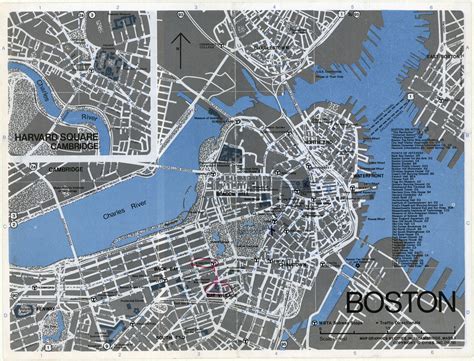 1975 map of Boston | Historical maps, Map, City photo