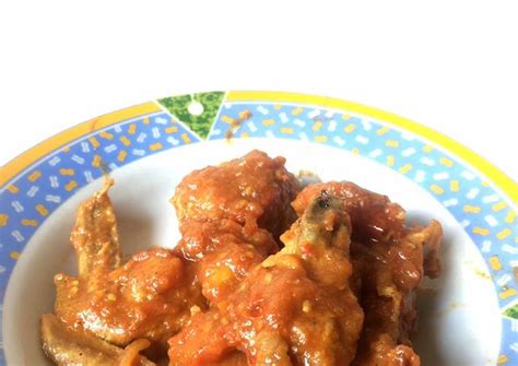 Resep Ayam saus (tomat asli) oleh Adellia Puspita Ratri - Cookpad