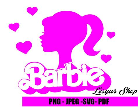 Barbie PNG LOGO Heart Love - Etsy