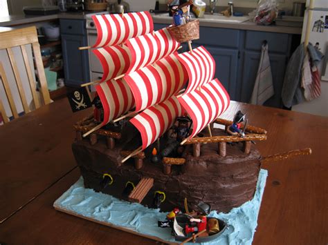 pirate ship birthday cake Archives - Heather Shumaker