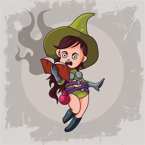 Premium Vector | Baby witch for halloween