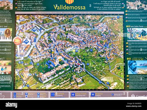 Map of Valldemossa on Majorca in Spain Stock Photo - Alamy