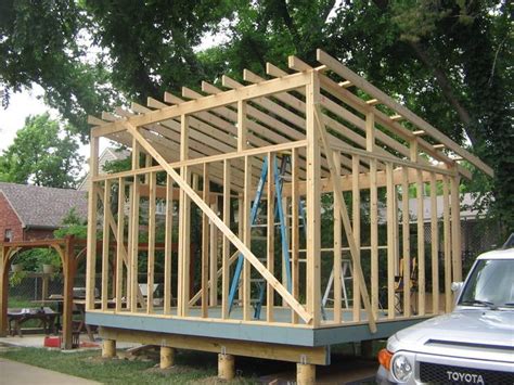 16 x 16 shed plan with slant roof - Google Search | Diy shed plans, Barn style shed, Shed design