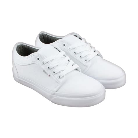 Vans - Vans Chukka Low Mens White Canvas Lace Up Sneakers Shoes - Walmart.com - Walmart.com